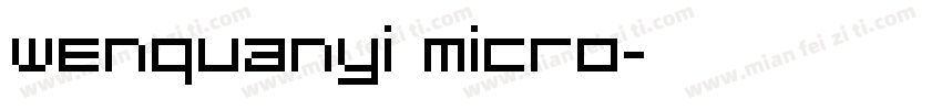 wenquanyi micro字体转换